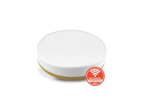 Plafon NEO n/t 18W AC 230V 50Hz 4000K (neutr.) 120 st. IP54 z koryt. czujnikiem ruchu 1810lm PL-NEO/LED/18W/CRK złoty