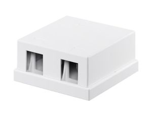 Pusta obudowa Keystone 2-port - umożliwia łatwy montaż metodą Snap-In 79366