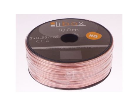 Przewód głośnikowy CCA 2x0,35 ECa LB0004 LIBOX /100m/