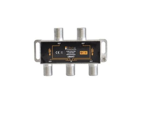 Rozdzielacz sygnału SAT splitter 1x F / 4x F Power Pass LB0047 LIBOX