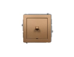 DECO Łącznik jednobiegunowy w stylu amerykańskim złoty metalik 8DWPUS-1