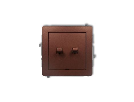 DECO Łącznik świecznikowy w stylu amerykańskim brązowy metalik 9DWPUS-2