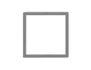Ramka wypełniająca pojedyncza serii DECO szary mat 27DRW-1
