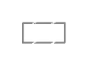 Ramka wypełniająca podwójna serii DECO szary mat 27DRW-2