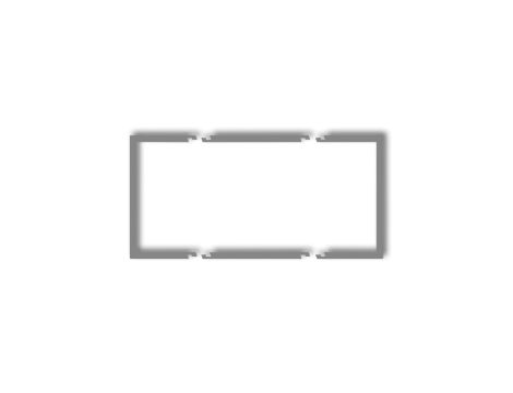 Ramka wypełniająca podwójna serii DECO szary mat 27DRW-2