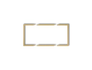Ramka wypełniająca podwójna serii DECO złoty 29DRW-2