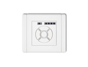 FLEXI Elektroniczny sterownik roletowy (sterowanie lokalne i pilotem, sterowanie strefą, dodatkowy przycisk) biały FSR-3A