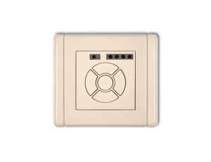 FLEXI Elektroniczny sterownik roletowy (przycisk centralny/dodatkowy) beżowy 1FSR-6