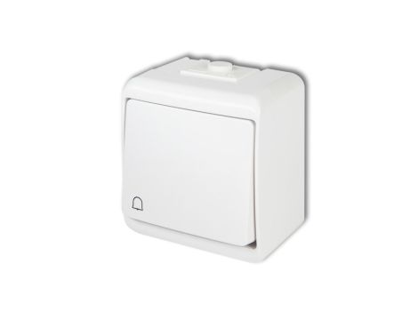 JUNIOR Przycisk /dzwonek/ biały IP54 WHE-4