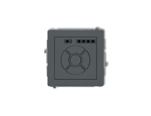 DECO Sterownik roletowy elektroniczny (przycisk centralny/dodatkowy) grafitowy mat 28DSR-6