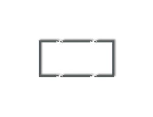 Ramka wypełniająca podwójna serii DECO grafitowy mat 28DRW-2