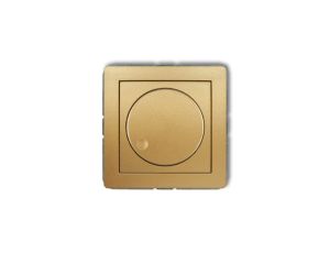 DECO Regulator elektroniczny oświetlenia przyciskowo-obrotowego do lamp LED złoty 29DRO-2