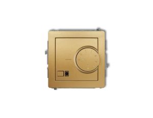 DECO Regulator elektroniczny temperatury z czujnikiem podpodłogowym złoty 29DRT-1