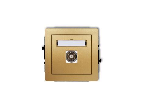 DECO Gniazdo pojedyncze BNC złoty 29DGBNC-1