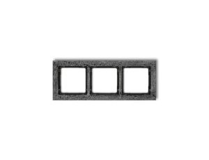 DECO Ramka uniwersalna potrójna - beton (ramka: antracytowa spód: czarny) antracyt 11-12-DRB-3