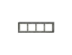 DECO Ramka uniwersalna poczwórna - beton (ramka: antracytowa spód: biały) antracyt 11-0-DRB-4