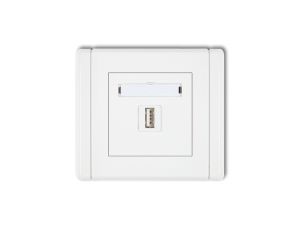 FLEXI Ładowarka USB pojedyncza, 5V, 1A biały FCUSB-1