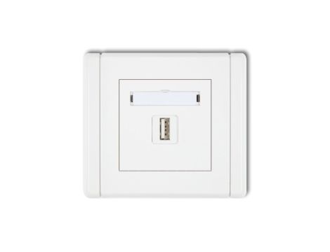 FLEXI Ładowarka USB pojedyncza, 5V, 1A biały FCUSB-1