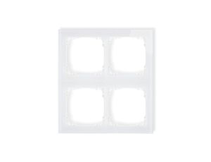 DECO Ramka modułowa 4 krotna (2 poziom, 2 pion) - efekt szkła (ramka biała spód biała) biały 0-0-DRSM-2x2