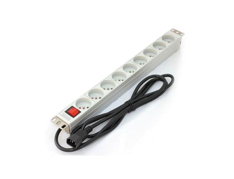 Listwa zasilająca RACK PDU 1U 10A 9x250V 2m aluminiowa C14 A-19-STRIP-4-IMP