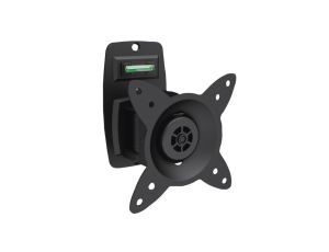 Uchwyt ścienny pojedynczy 1xLCD max 27 cali max obciążenie 15kg obrotowy 360st(PIVOT) poziomnica DA-90350