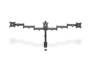Stojak biurkowy potrójny z zaciskiem 3xLCD max 27 cali max obciążenie 8kg uchylno-obrotowy 360stDA-90362