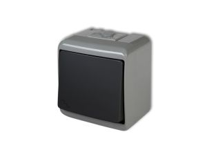 JUNIOR Łącznik schodowy podświetlany popielaty / grafitowy 30WHE-3L