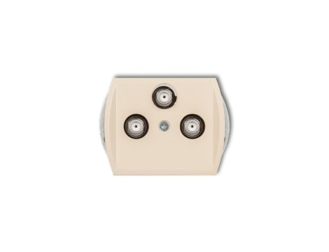 TREND Gniazdo multimedialne 3F DATA (UPC) beżowy 1GMU