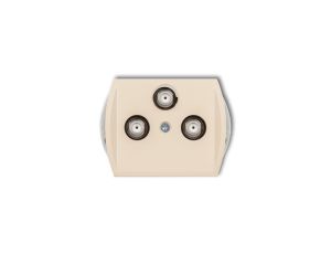 TREND Gniazdo multimedialne 3F DATA (Vectra) beżowy 1GMV