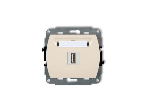 TREND Gniazdo pojedyncze USB-AA beżowy 1GUSB-1