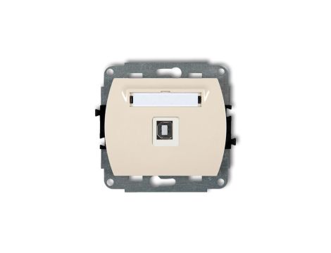 TREND Gniazdo pojedyncze USB-AB beżowy 1GUSB-3