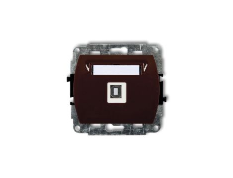 TREND Gniazdo pojedyncze USB-AB brązowy 4GUSB-3
