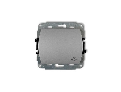 TREND Przycisk /światło/ podświetlany srebrny metalik 7WP-5L