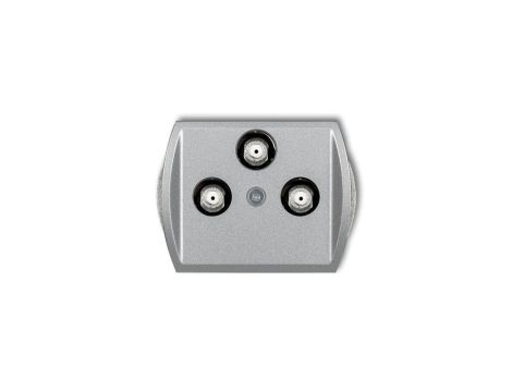 TREND Gniazdo multimedialne 3F DATA (Vectra) srebrny metalik 7GMV