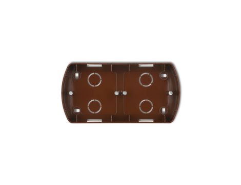 TREND Puszka montażowa pozioma podwójna brĄzowy metalik 9PTH-2