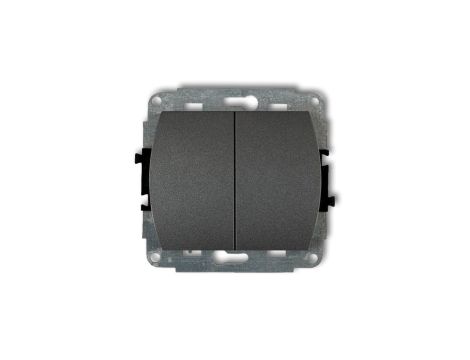 TREND Przycisk dwubiegunowy grafitowy 11WP-44.2
