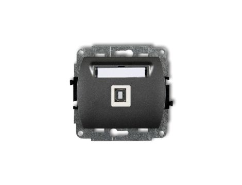 TREND Gniazdo pojedyncze USB-AB grafitowy 11GUSB-3