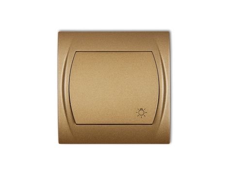 LOGO Przycisk /światło/ podświetlany złoty metalik 8LWP-5L
