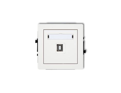 DECO Gniazdo pojedyncze USB-AB biały DGUSB-3