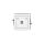 DECO Gniazdo pojedyncze USB-AB biały DGUSB-3