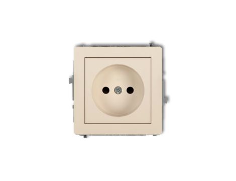 DECO Gniazdo pojedyncze b/u beżowy 1DGP-1p