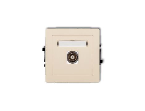DECO Gniazdo pojedyncze BNC beżowy 1DGBNC-1