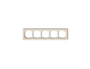 DECO Ramka pięciokrotna beżowy 1DR-5