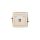 DECO Gniazdo pojedyncze USB-AB beżowy 1DGUSB-3