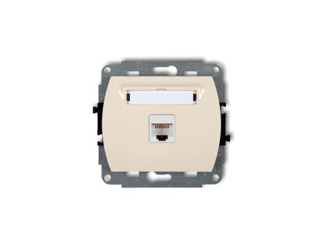 TREND Gniazda komputerowe pojedyncze 1xRJ45, kat. 6, ekranowane, 8-stykowy beżowy 1GK-5