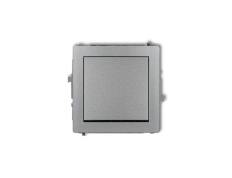 DECO Przycisk jednobiegunowy srebrny metalik 7DWP-4.1