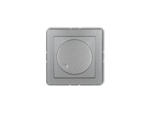 DECO Ściemniacz elektroniczny przyciskowo-obrotowy srebrny metalik 7DRO-1
