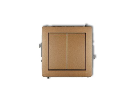 DECO Przycisk dwubiegunowy złoty metalik 8DWP-44.2