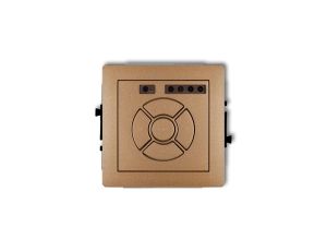 DECO Sterownik roletowy elektroniczny (sterowanie lokalne i pilotem) złoty metalik 8DSR-2
