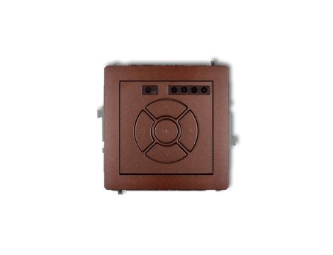 DECO Sterownik roletowy elektroniczny (przycisk centralny/dodatkowy) brązowy metalik 9DSR-6